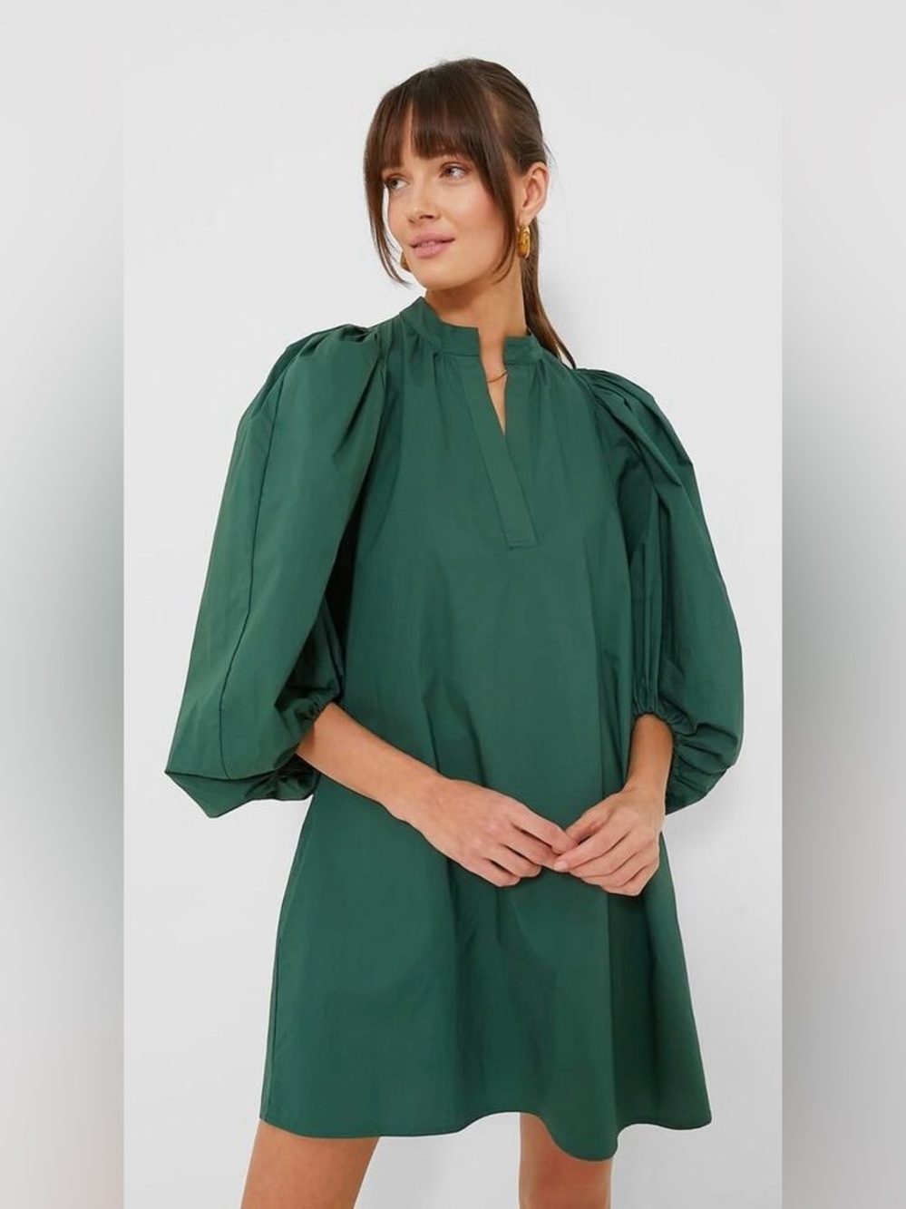 Pomander Place Forest Green Blouse Dress